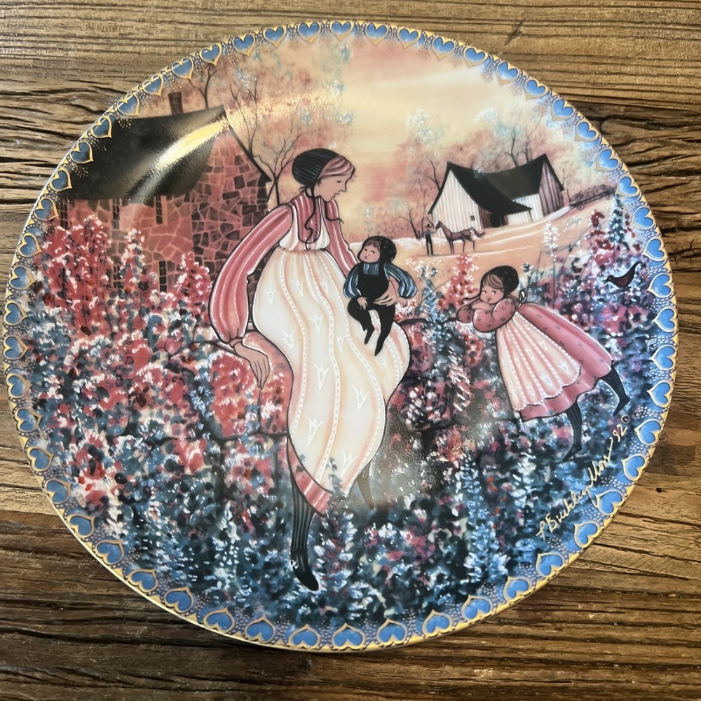 P. Buckley Moss Collectors Plate "Mother's Love" Ltd.‎ Ed. 326/1000 1992